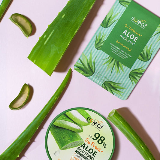 Soleaf Aloe Soothing Mask Sheets X 12 pieces